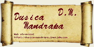 Dušica Mandrapa vizit kartica